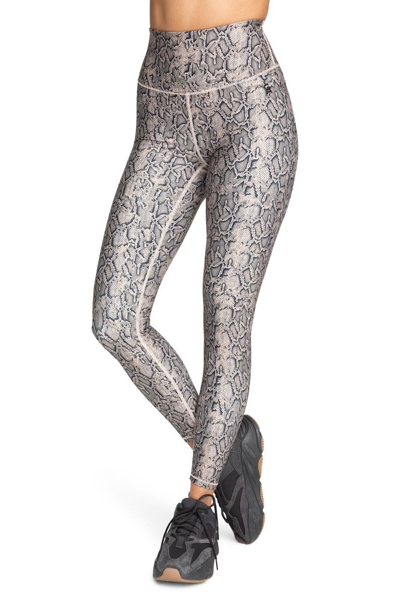 Good American Eco Sheen Print 7/8 Legging, Main, color, 