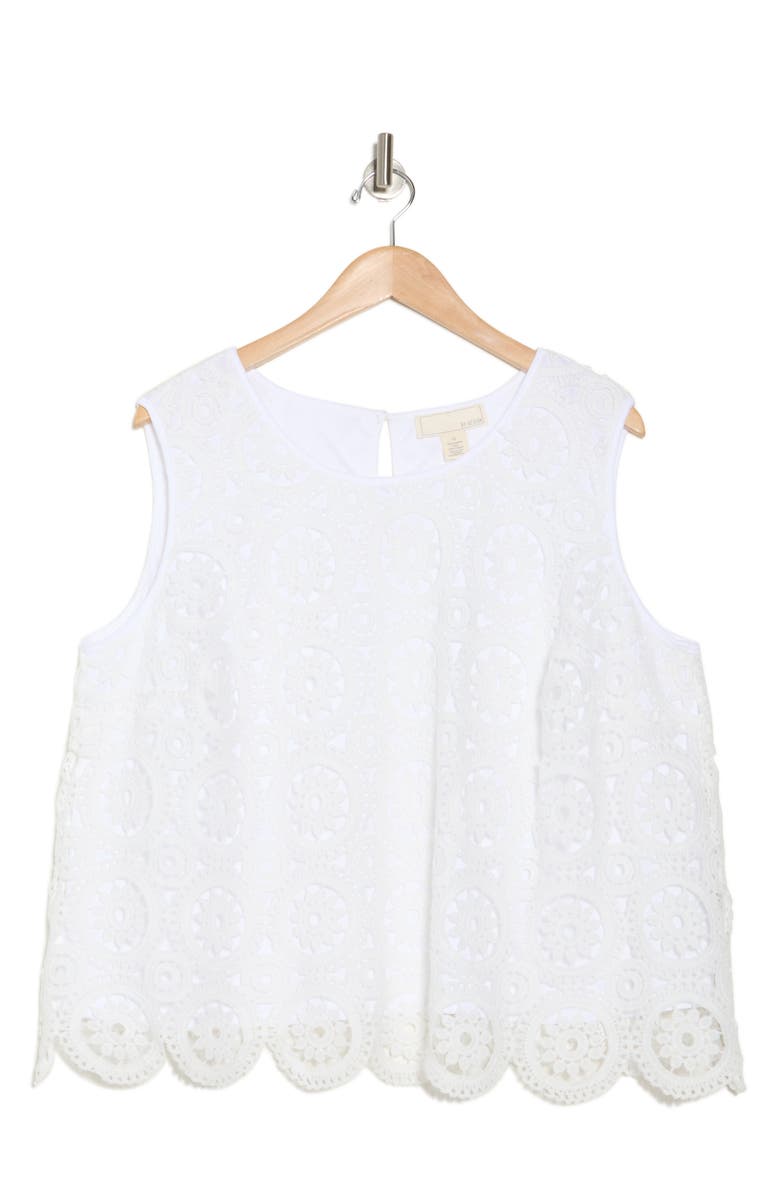 BY DESIGN Miranda Sleeveless Lace Top, Alternate, color,