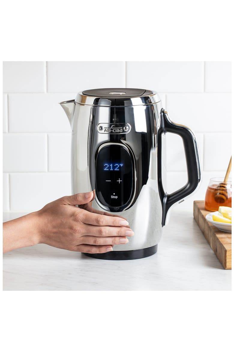 Digital Electric Cordless Kettle, Alternate, color, STAINLESS STEEL