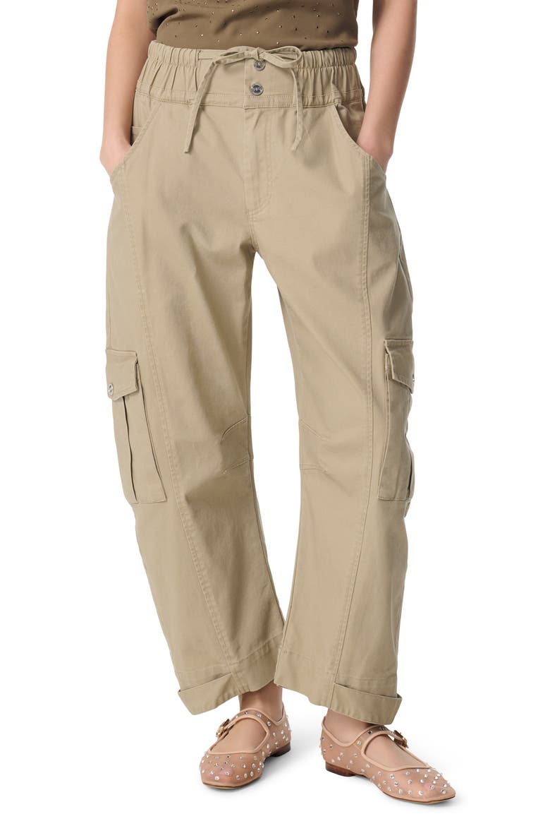 Barrel Leg Cargo Pants, Main, color, OLIVE SEED