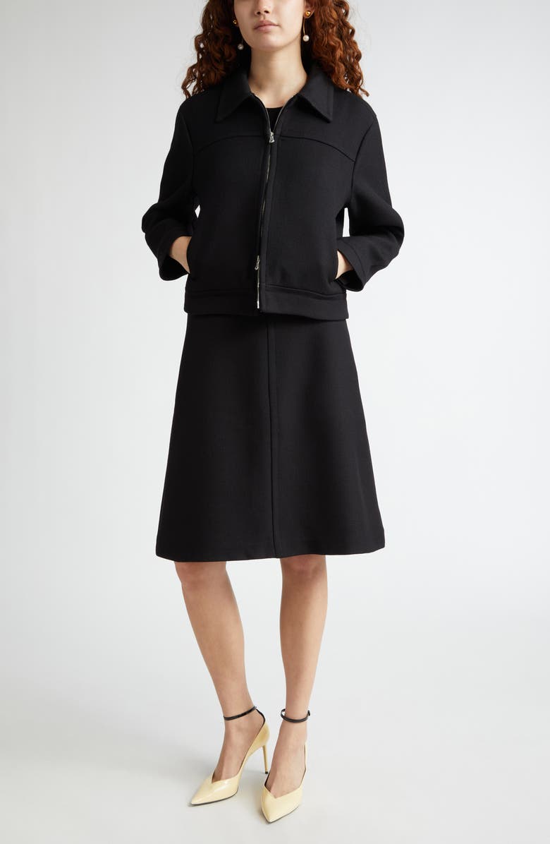 BITE Studios A-Line Organic Wool Skirt, Alternate, color, 