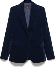 MANGO Velvet Blazer