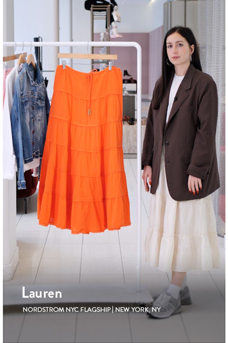 free-est Simply Smitten Tiered Cotton Maxi Skirt video
