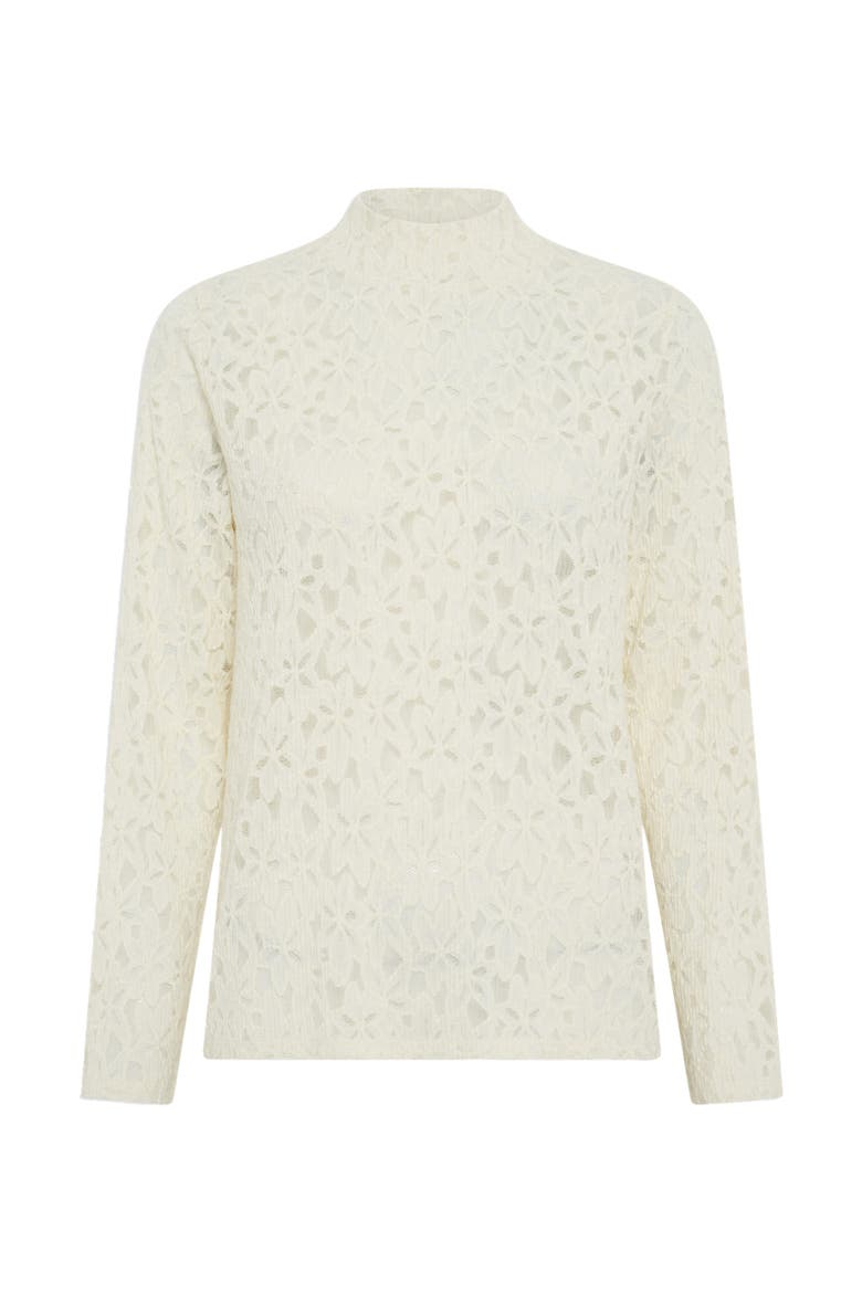 Harmonie Lace Knitted Top, Alternate, color, Ecru