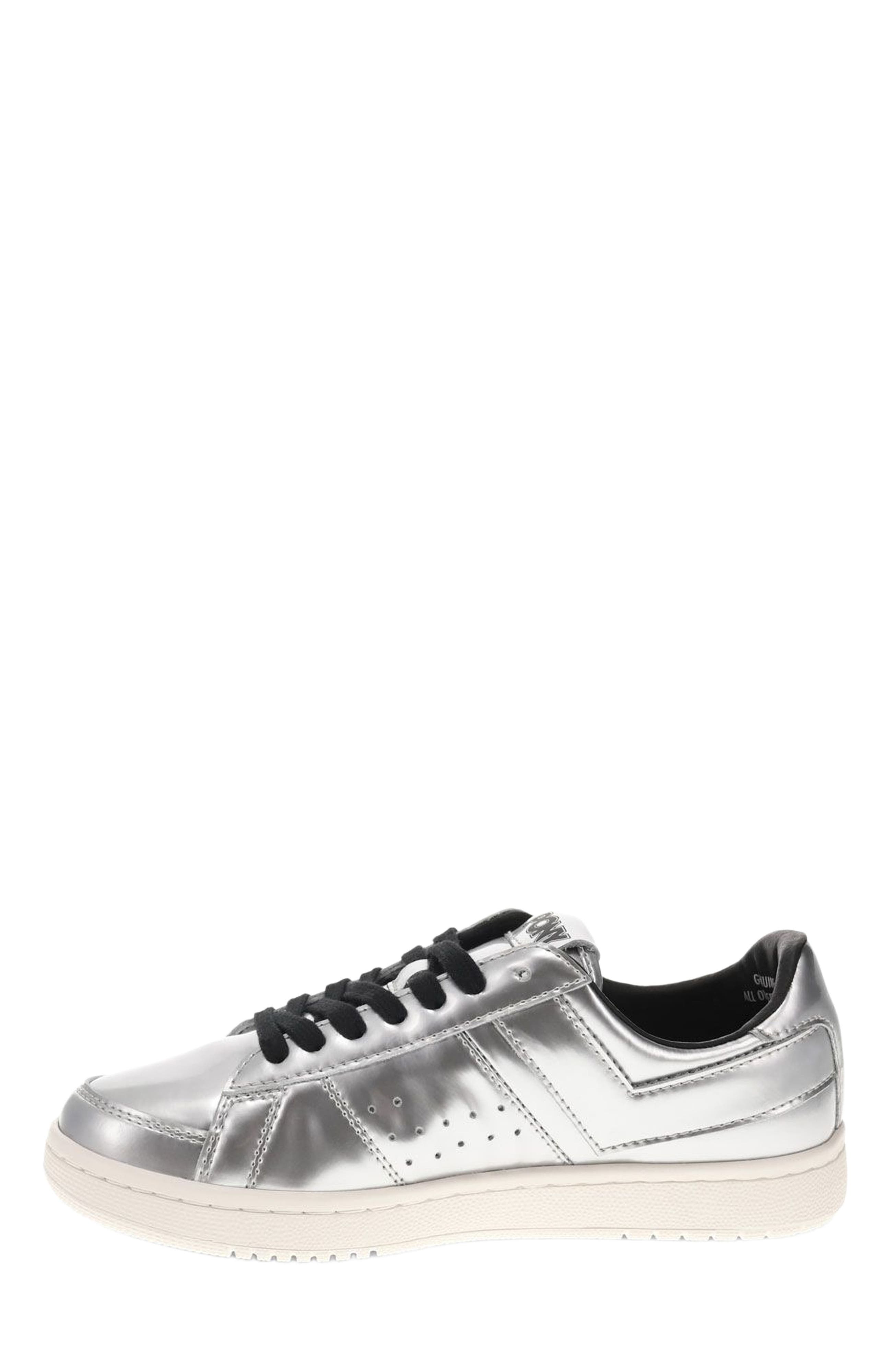 PONY M-80 Low Metallic Sneakers, Alternate, color, Silver
