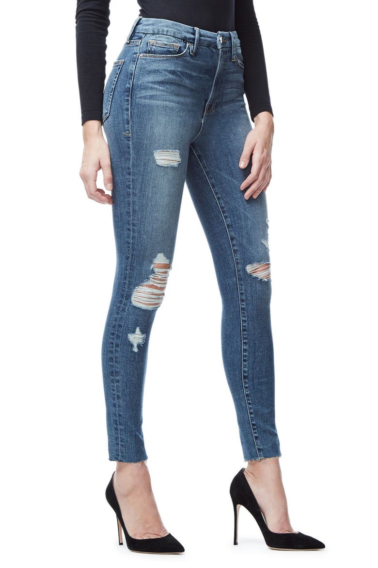 Good Waist Crop Skinny Jeans, Alternate, color, BLUE026