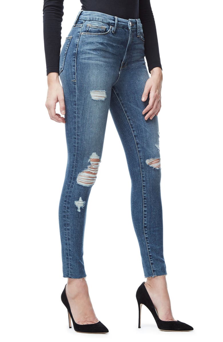 Good American Good Waist Crop Skinny Jeans, Alternate, color,