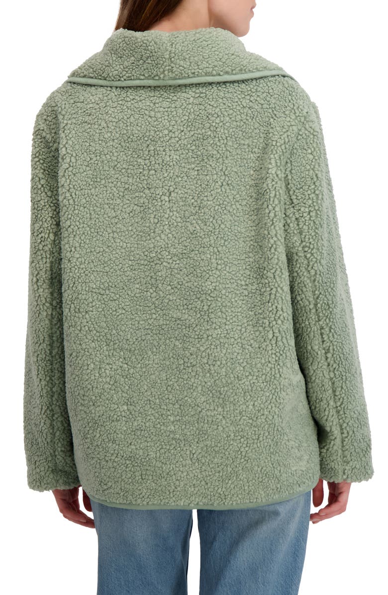 Laundry by Shelli Segal Faux Shearling Jacket, Alternate, color, Sage