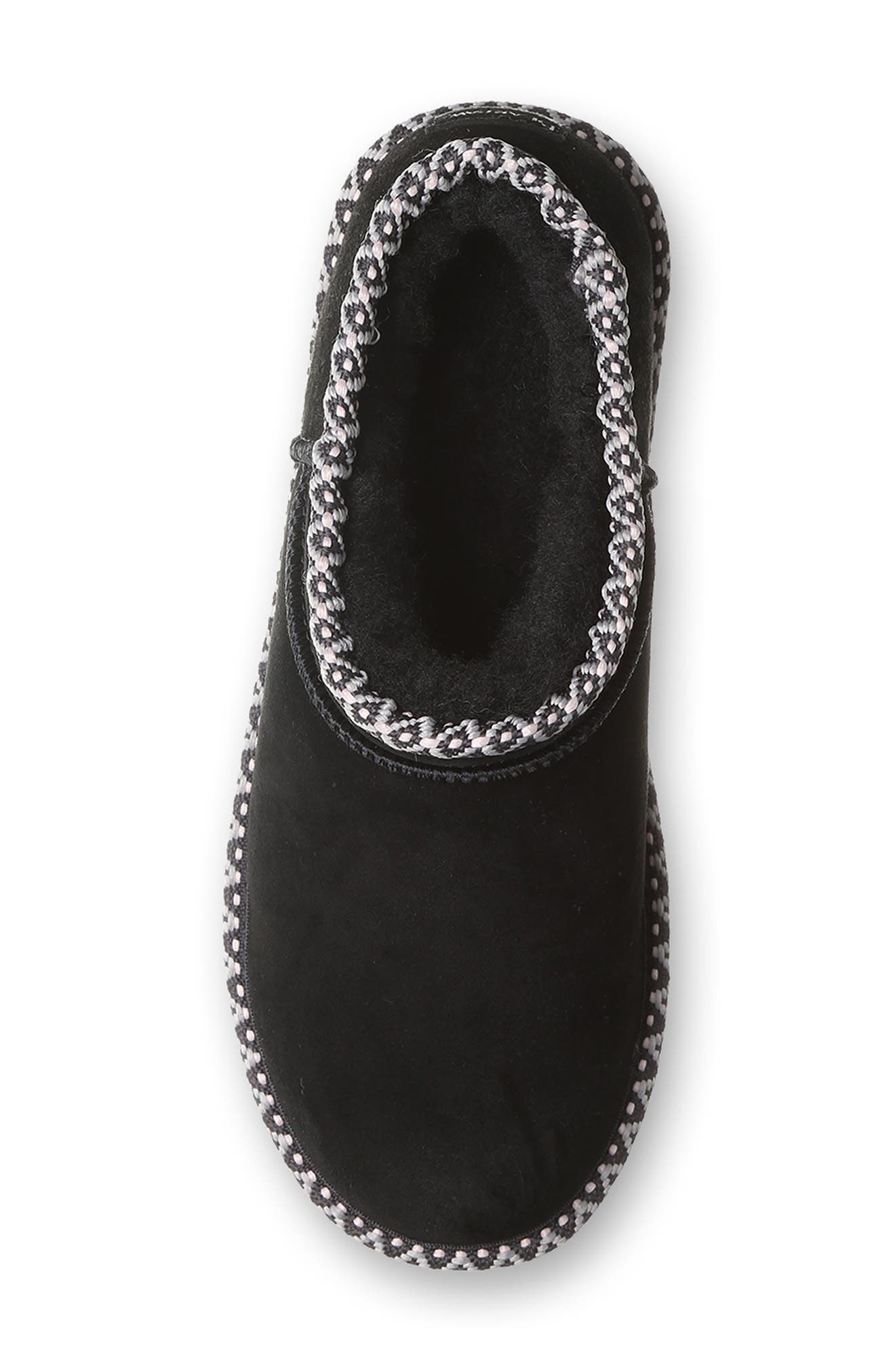 BEARPAW Jules Faux Shearling Lined Bootie, Alternate, color, Black