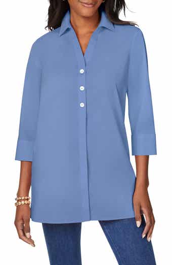 Pamela Stretch Button-Up Tunic