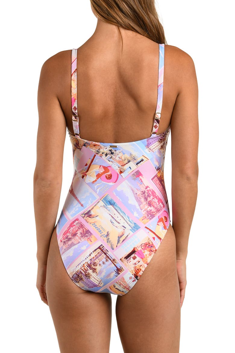 Remi Print One-Piece Swimsuit, Alternate, color, PINK MULTI