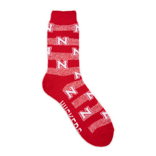 Muk Luks Gameday Terry Loop Socks In Red