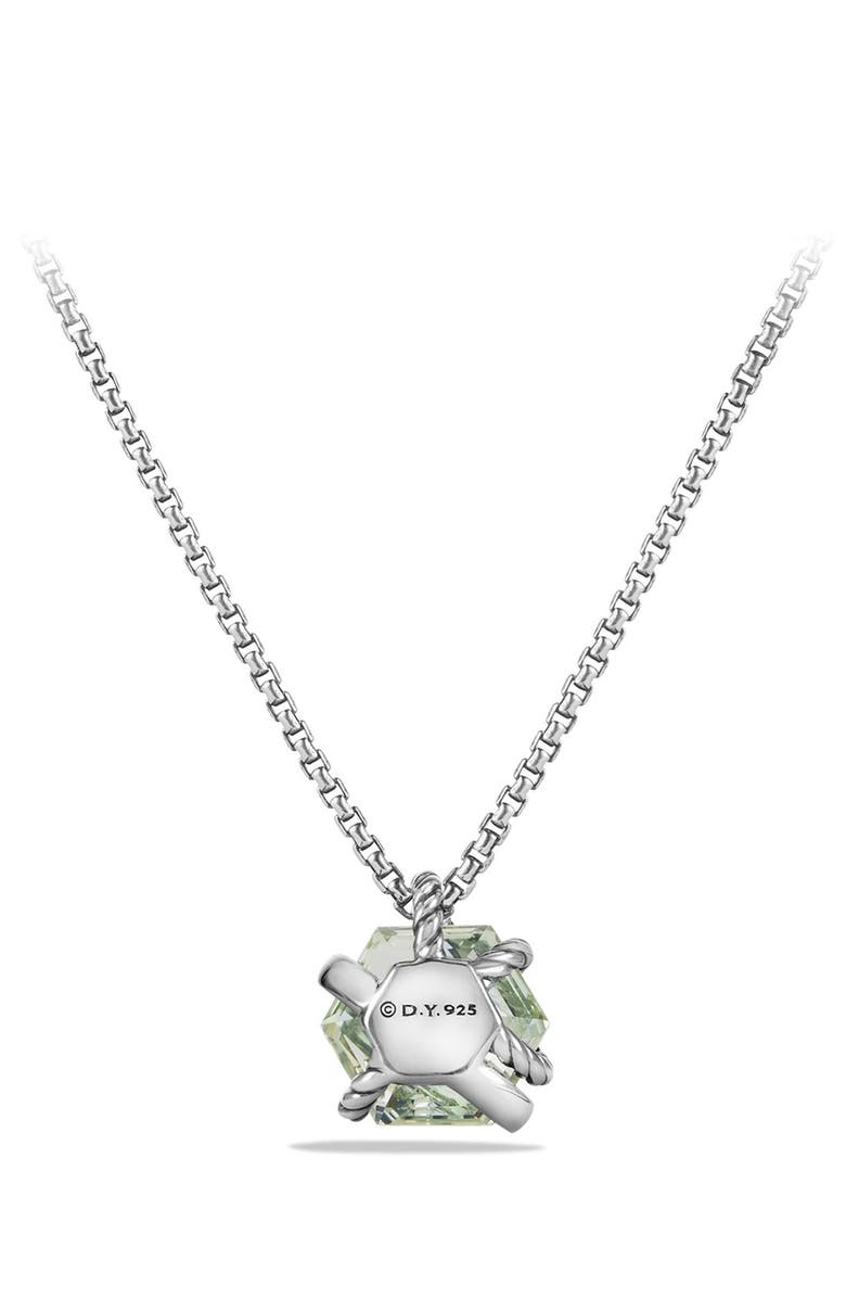 David Yurman Cable Wrap Pendant Necklace with Diamonds, Alternate, color,