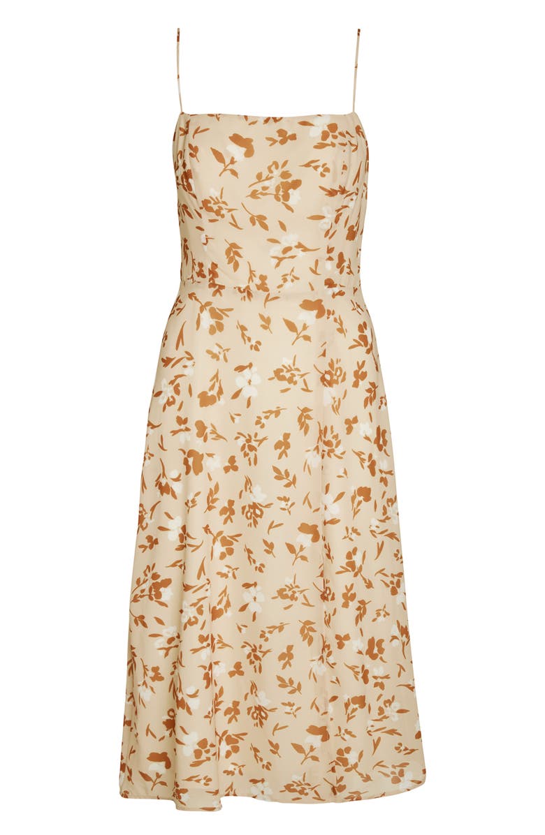 Willow Wendy Spaghetti Strap Midi Dress, Alternate, color, Cantaloupe