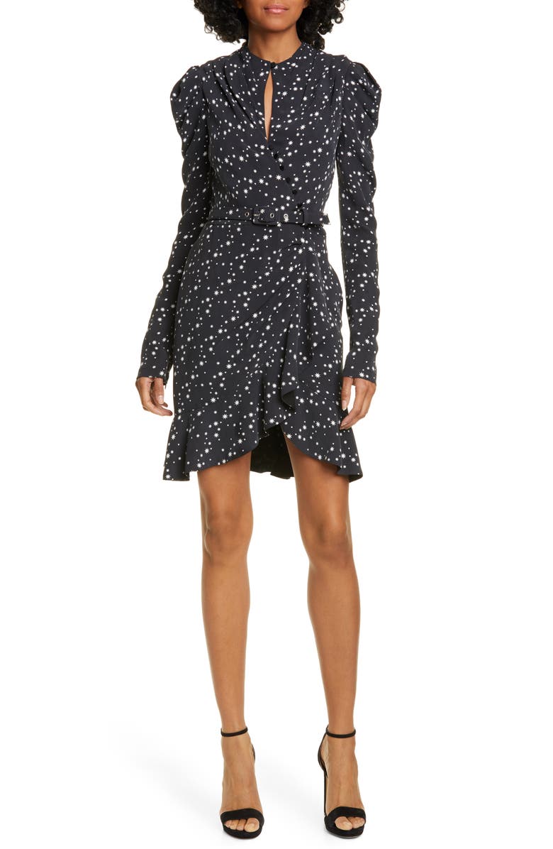 Simkhai Jonathan Simkhai Star Print Long Sleeve Dress, Main, color, 