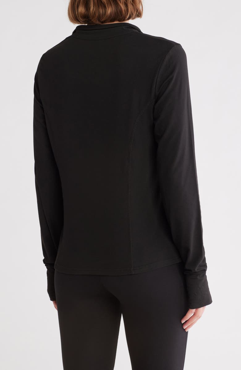 Jessica Simpson Soft Jersey Quarter Zip Pullover, Alternate, color, 