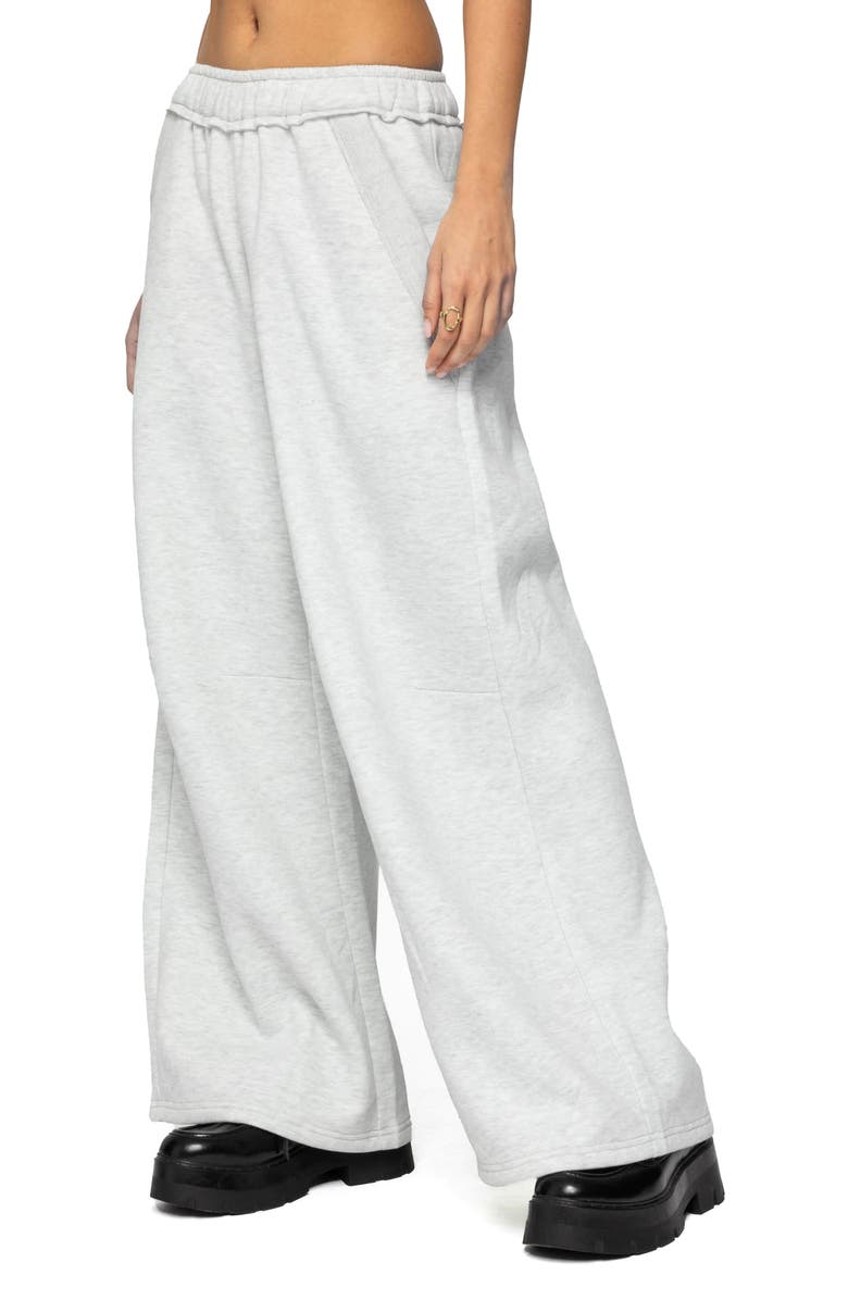 EDIKTED Kori Oversize Sweatpants, Alternate, color, Gray-Melange