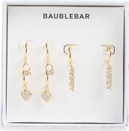 BaubleBar Wifey Material Set of 2 Huggie Hoop Earrings