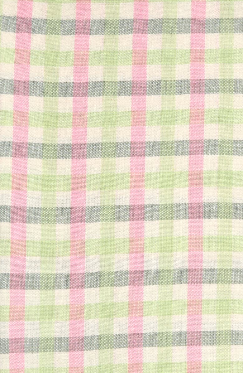 Heather Taylor Home Gingham Clover Tablecloth, Alternate, color, Clover