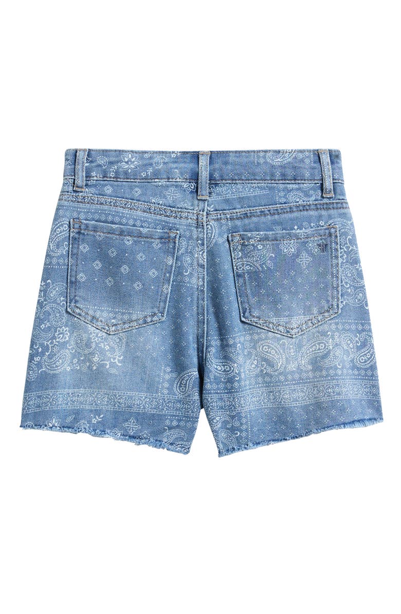 Tractr Kids' Weekend Denim Shorts, Alternate, color, Bandana Print