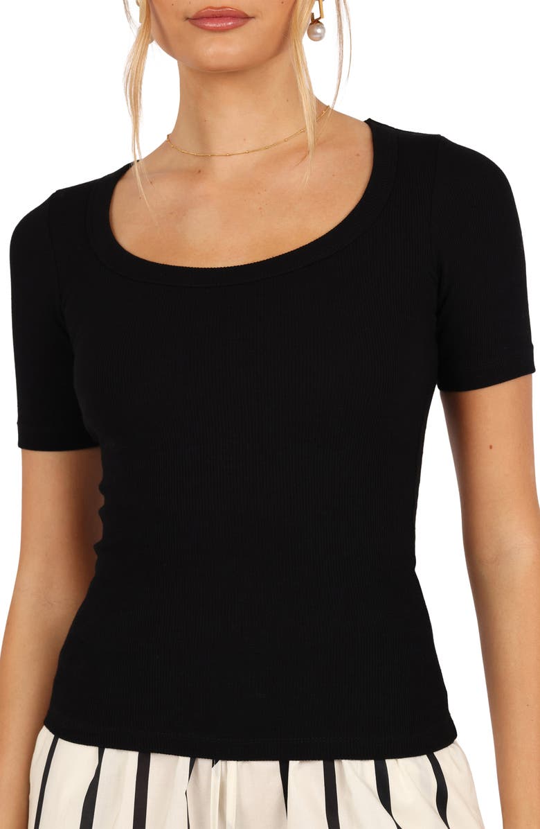 Petal & Pup Solene Knit Top, Alternate, color, Black