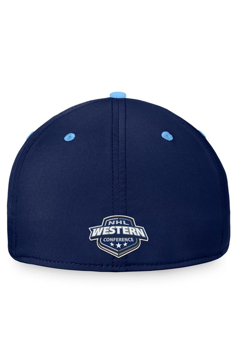 FANATICS Men's Fanatics Branded Deep Sea Blue/Light Blue Seattle Kraken Fundamental 2-Tone Flex Hat, Alternate, color,