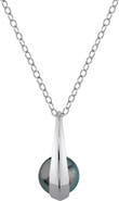 The Pearl Source 14K Gold Tahitian South Sea Pearl Regina Pendant