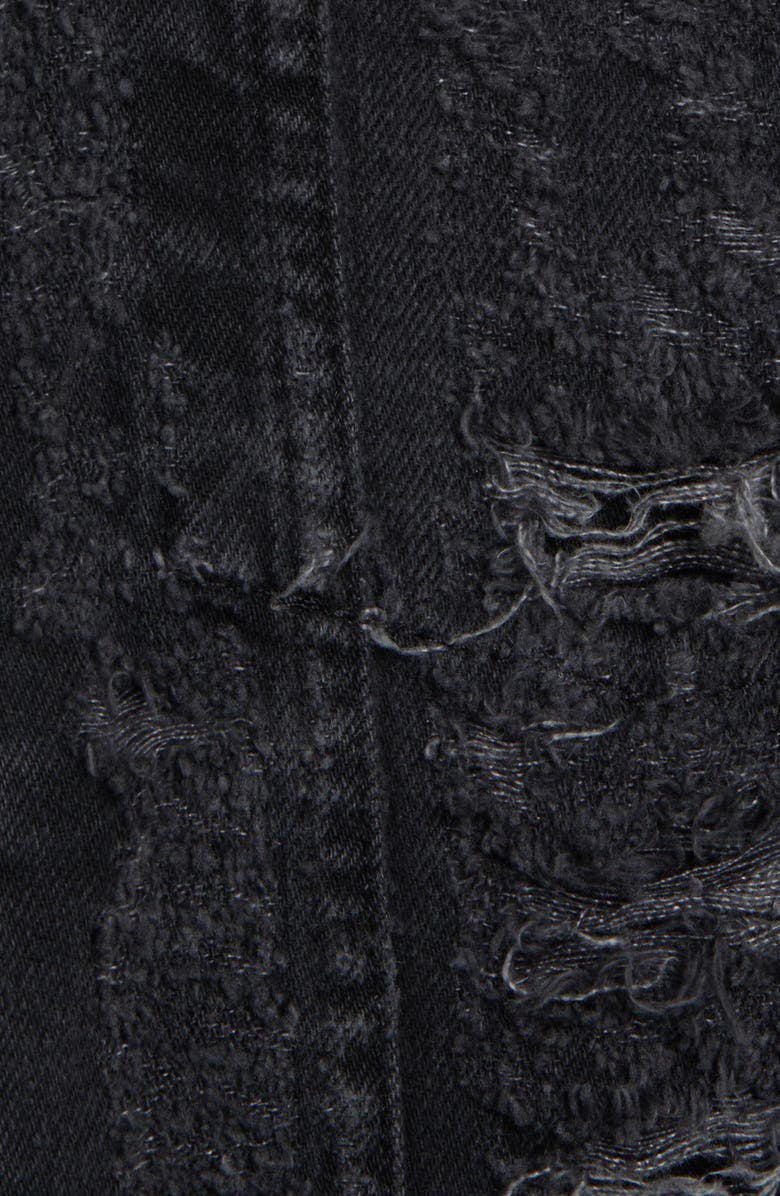 FRAME Shredded Denim Trucker Jacket, Alternate, color, 