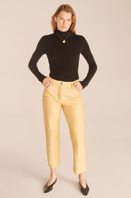 REBECCA TAYLOR REBECCA TAYLOR CROP LEATHER PANT