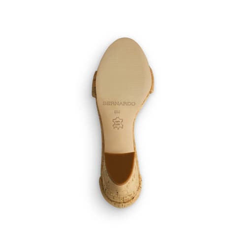 Bernardo Footwear Bowie Ankle Strap Heeled Sandal In Cork