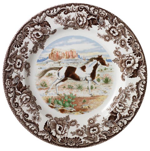 Woodland Horses 10.5" Dinner Plate