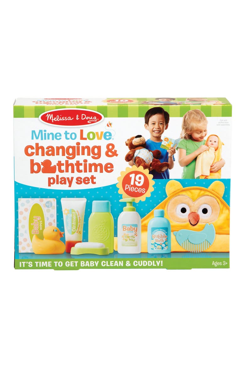 Mine to Love Changing & Bathtime Playset, Main, color, 0