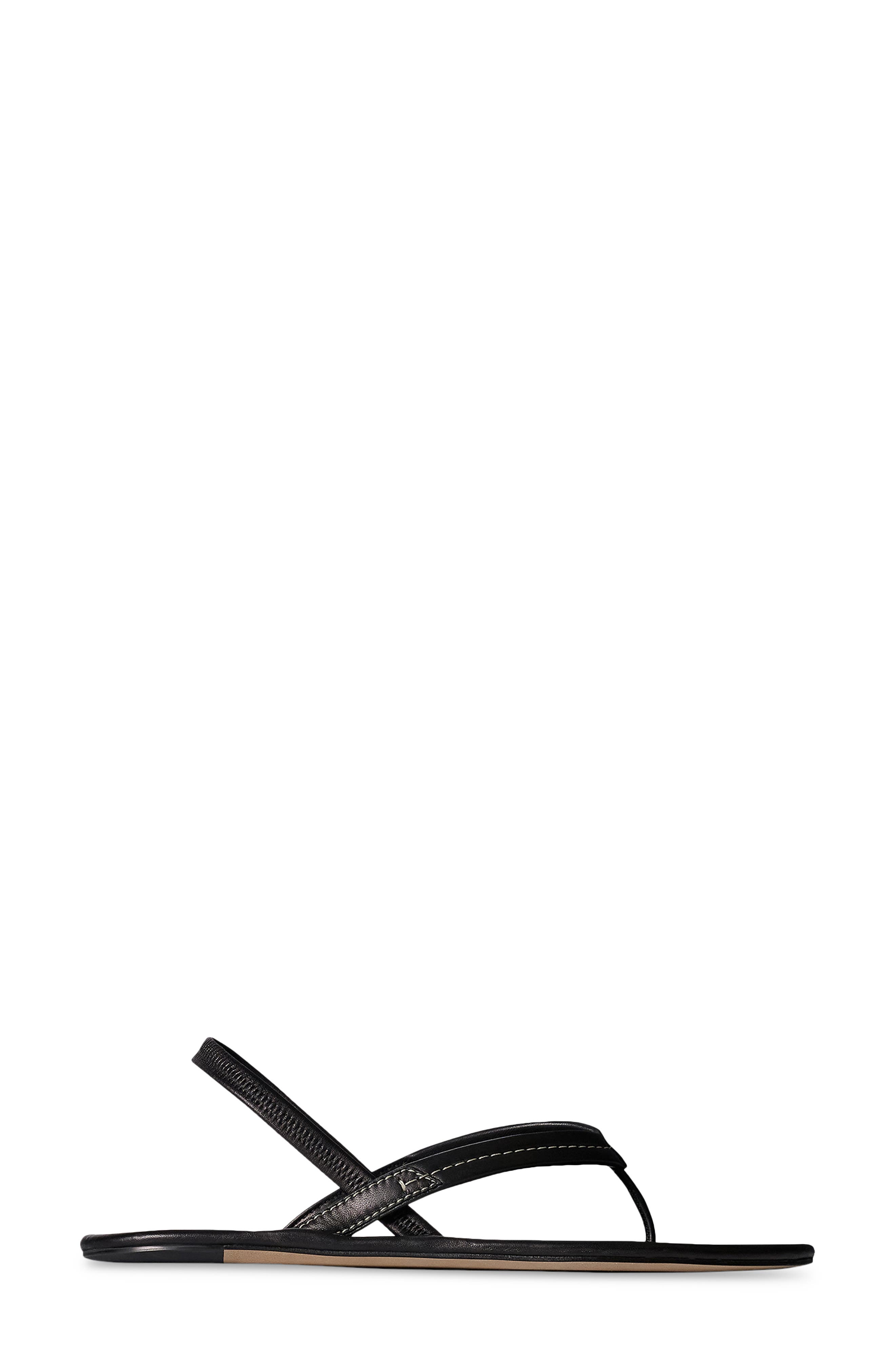 The Row Malick II Slingback Sandal, Alternate, color, Black