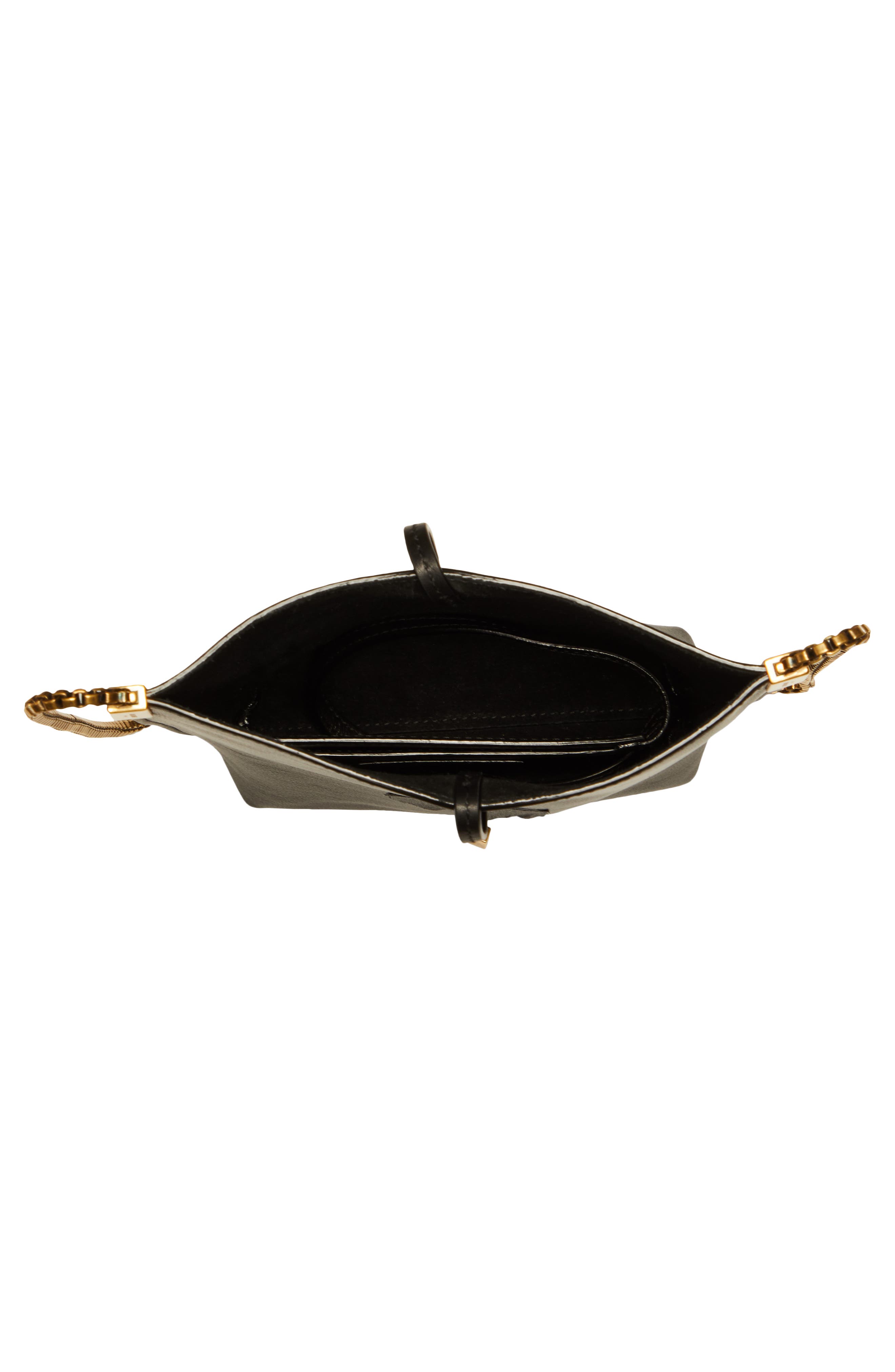 Saint Laurent Mini Suzanne Calfskin Leather Hobo, Alternate, color, 