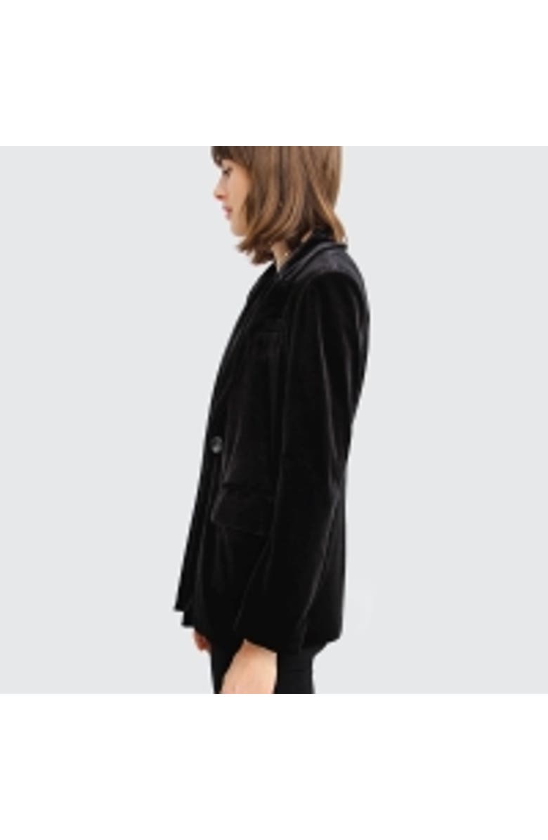 Belle & Bloom Eternity Velvet Blazer, Alternate, color, Black