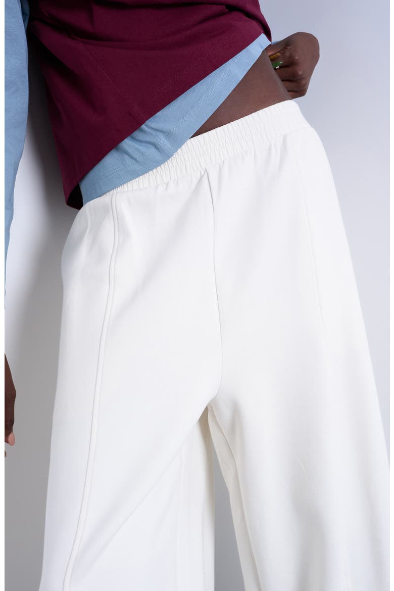 Pintuck Barrel Leg Joggers, Alternate, color, CREAM