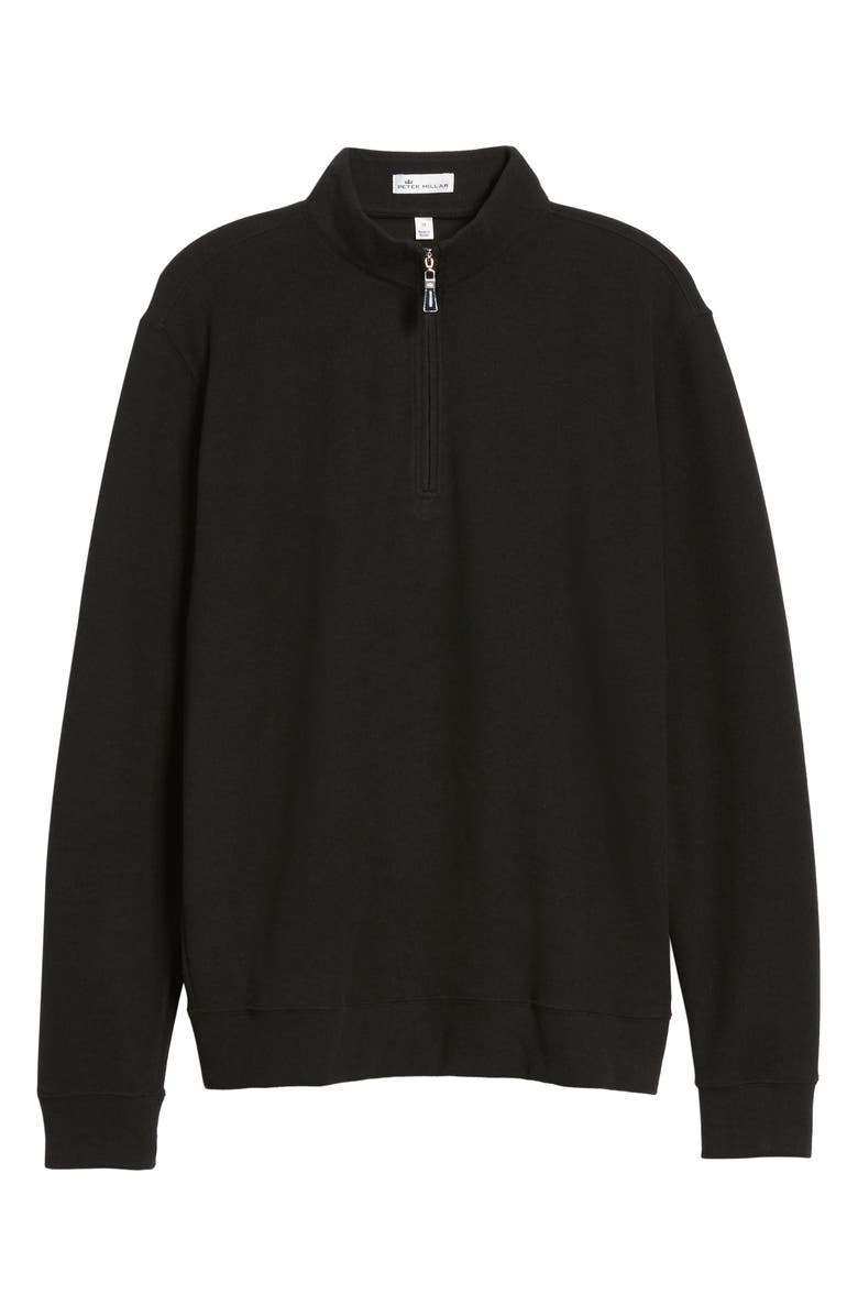 Peter Millar Mélange Fleece Quarter Zip Pullover, Alternate, color,