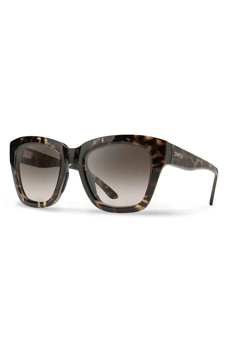 Smith Sway 52mm ChromaPop<sup>™</sup> Polarized Square Sunglasses, Alternate, color, Vintage Tortoise / Brown