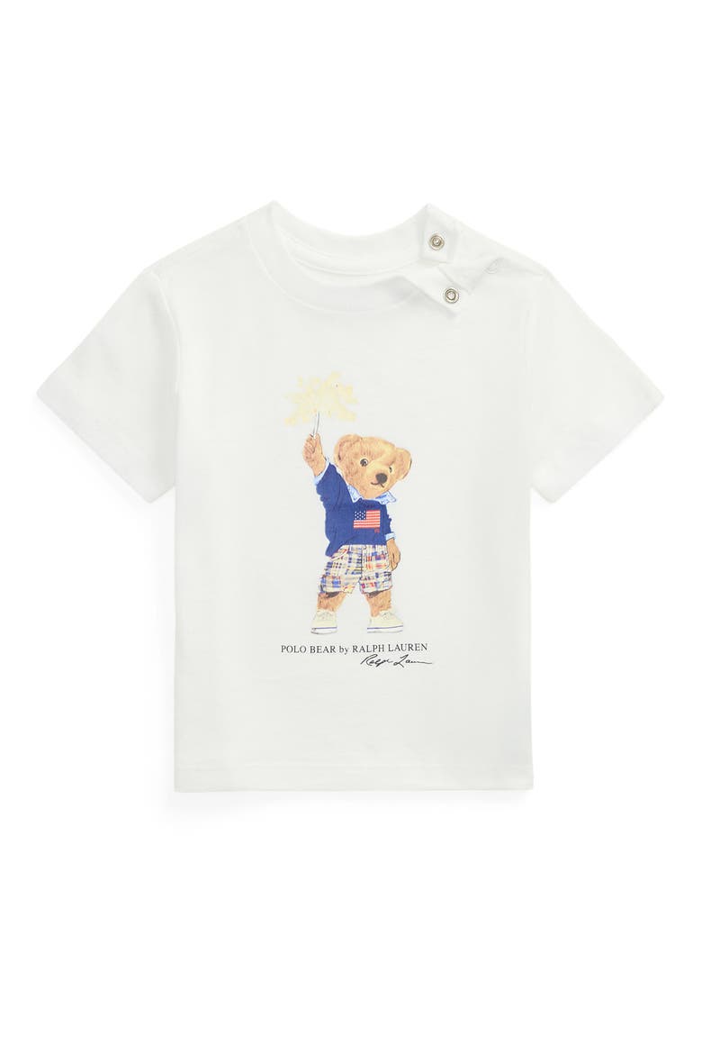 Polo Bear Graphic T-Shirt, Main, color, WHITE