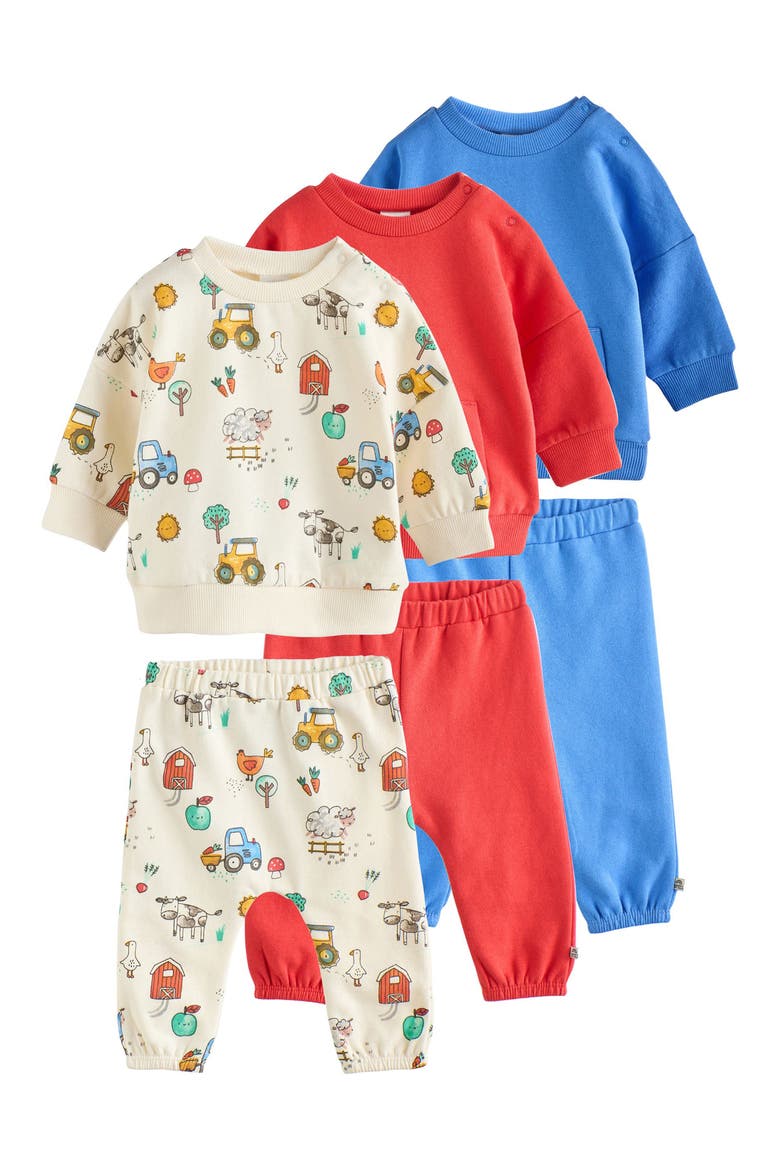 6-Pack Assorted Sweatshirts & Sweatpants Set, Main, color, MULTI