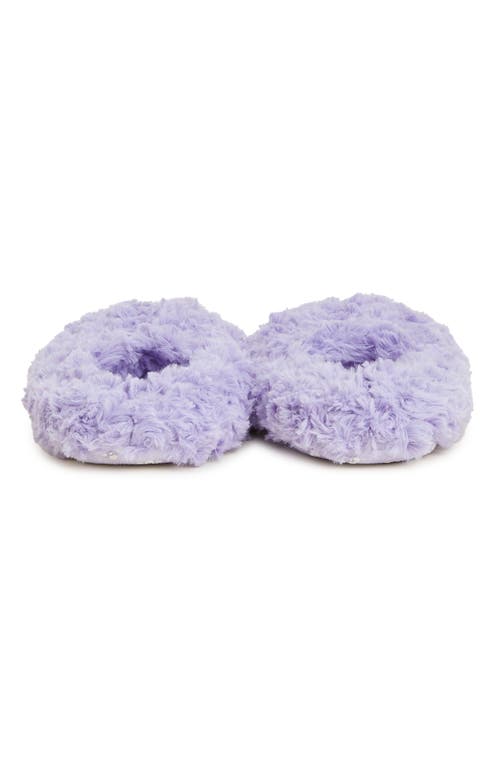 Warmies Curly Plush Slippers In Purple