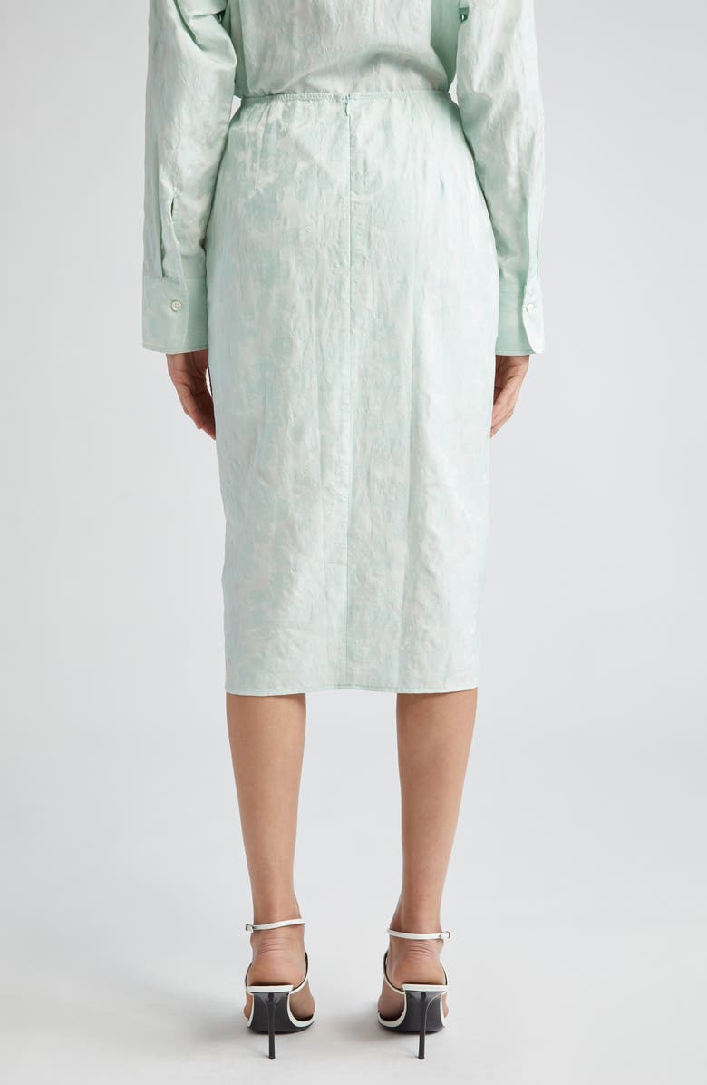 BITE Studios Floral Jacquard Organic Cotton Blend Skirt, Alternate, color, 