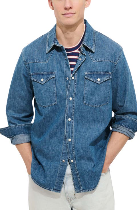 Jackson Denim Western Snap-Up Shirt