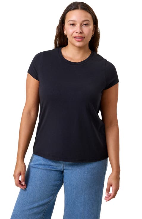 Slim Fit Modal Crewneck Nursing T-shirt