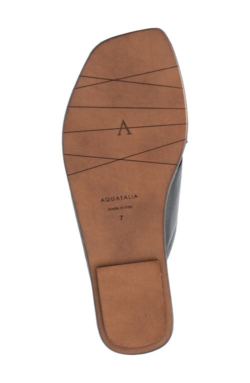 Aquatalia Britt Water Repellent Slide Sandal In Black