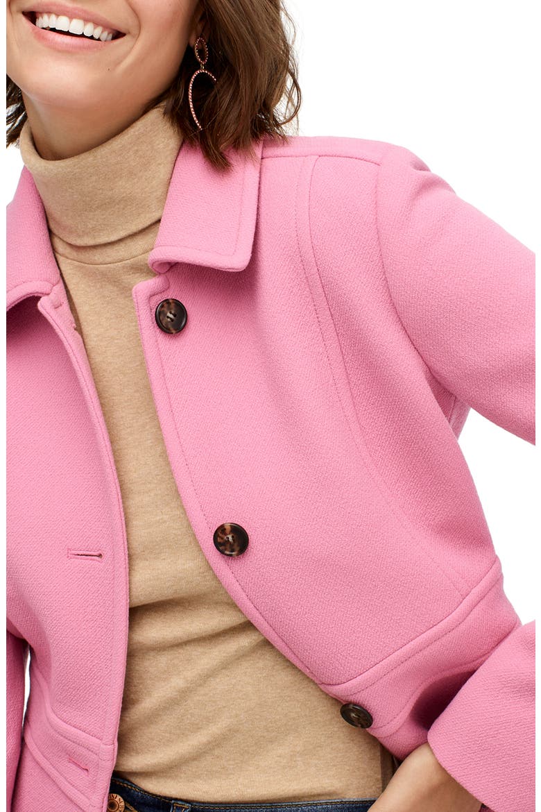 Classic Lady Italian Double Cloth Wool Blend Day Coat, Alternate, color, WOOL RETRO PINK