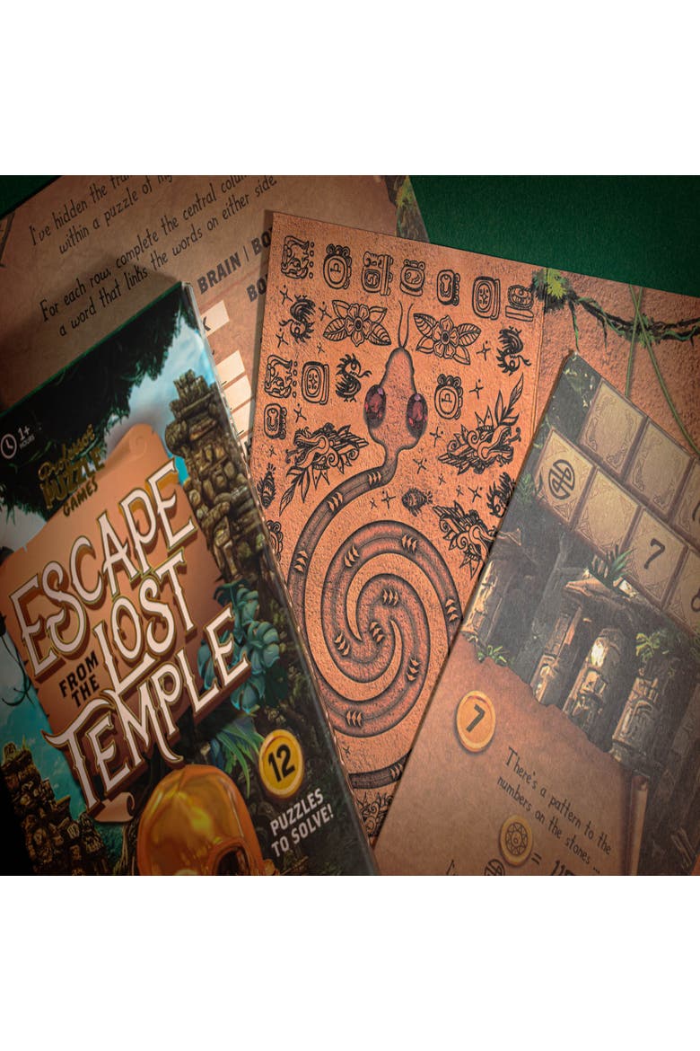 Escape from the Lost Temple Escape Room Board Game, Alternate, color, Multicolored