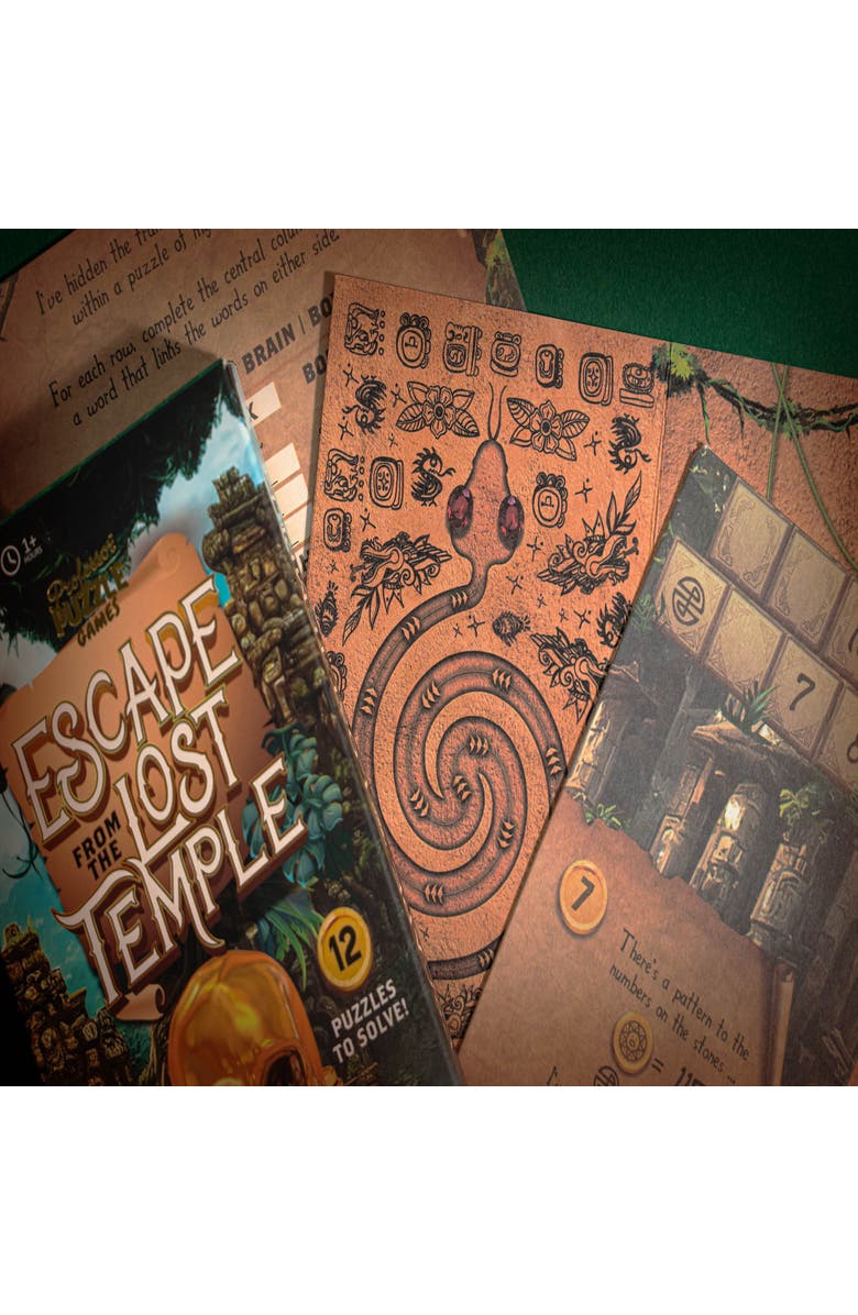 Professor Puzzle Escape from the Lost Temple Escape Room Board Game, Alternate, color, Multicolored