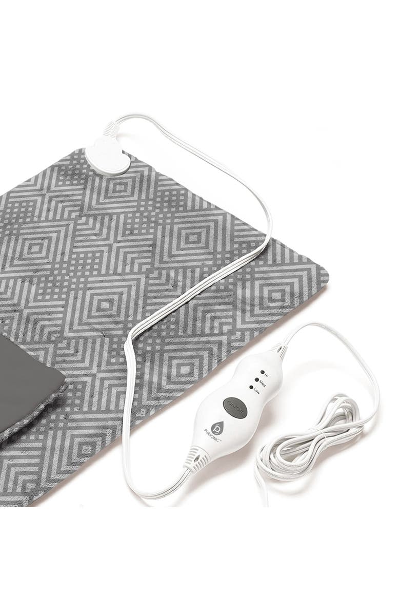 PURSONIC Extra Extra Large Electric Heating Pad, Alternate, color, Grey