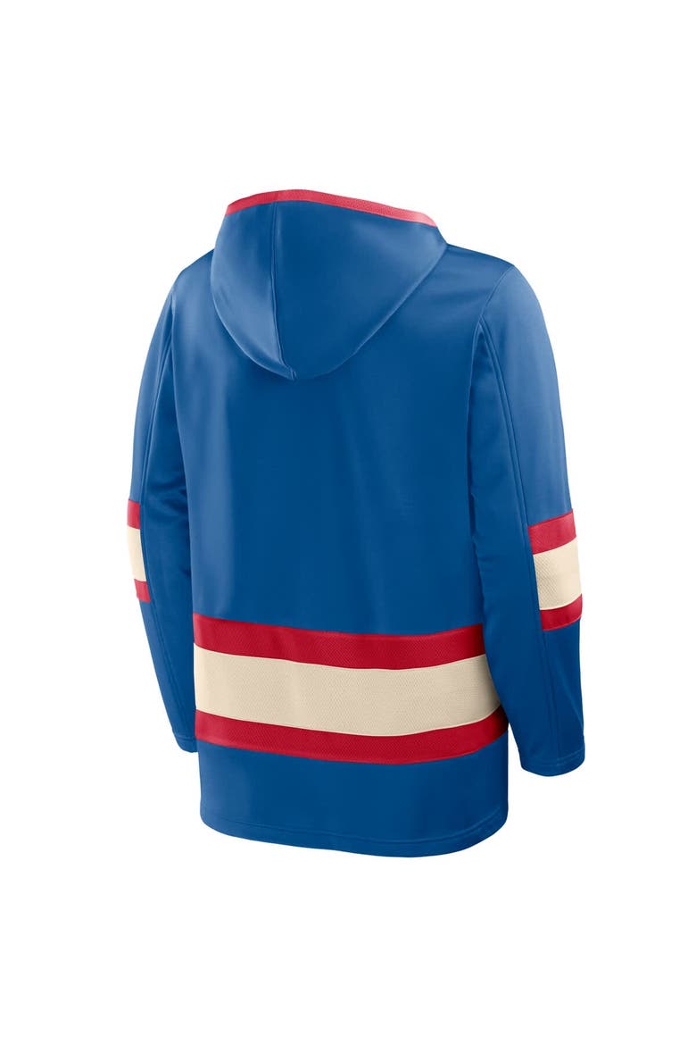 Men's Fanatics Blue New York Rangers 2026 NHL Winter Classic Lace Collar Hoodie, Alternate, color, Blue